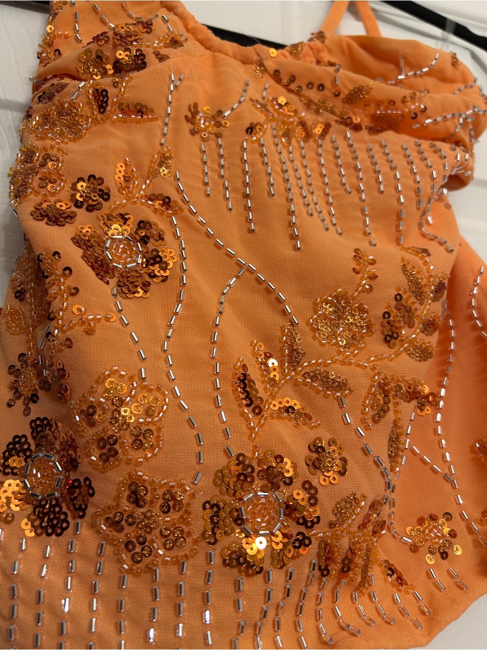 BRAND NEW Peppermayo Catalina Sequin Top (Orange, 4) - Picture 4 of 7